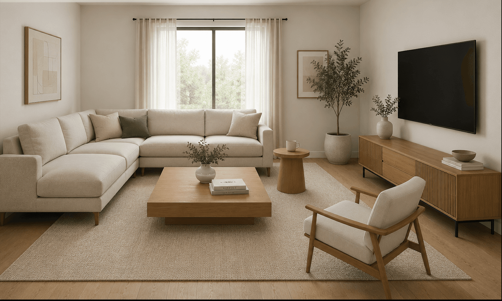 Furnished living room